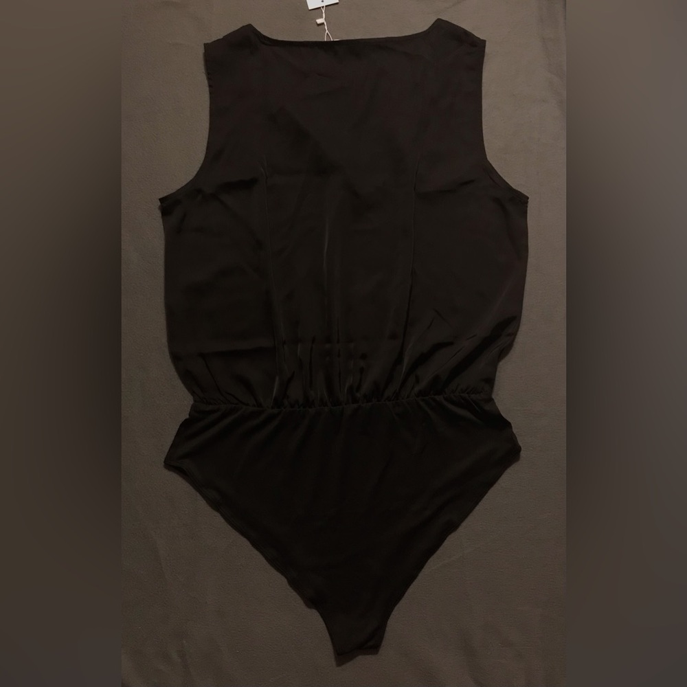 NWT Mangopop Sleeveless Satin Bodysuit - Picture 11 of 12